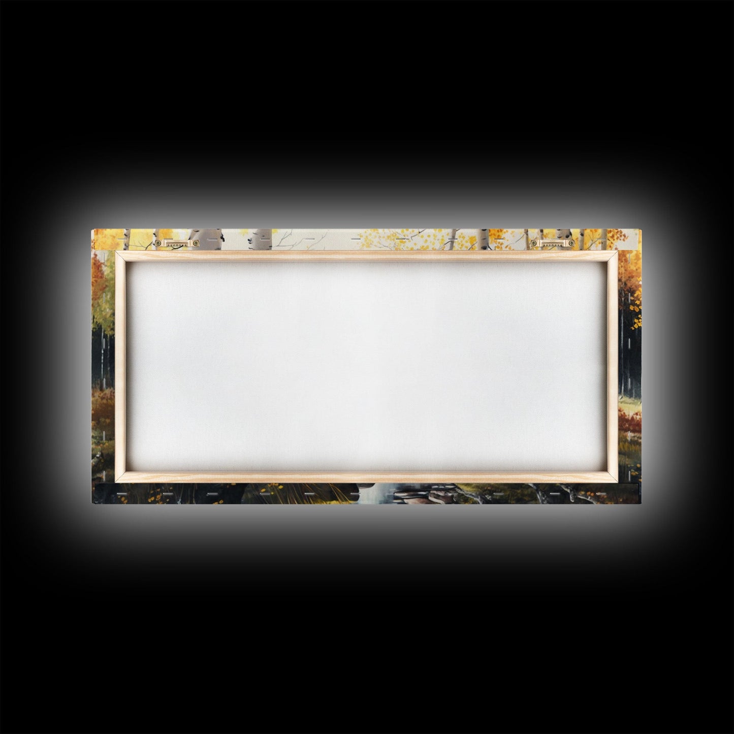 Birch Tree Wall Art, Nursery Forest, Framed Forest Canvas Print, Birch Trees, Watercolor, Landscape Forest Art