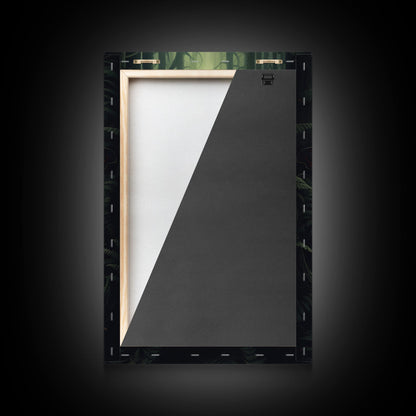 Butterfly Wall Decor, Butterfly In Woods, Green Wall Art, Insect Wall Decor, Wall Decor, Canvas Print, Wall Art, Framed Canvas