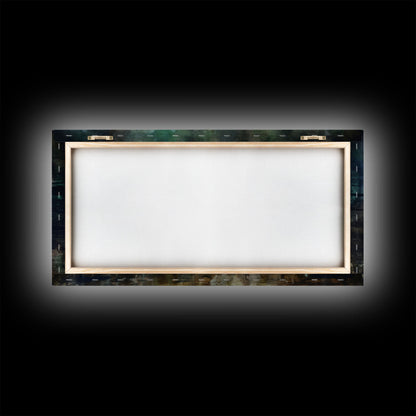 Apples Wall Art, Food Wall Decor, Grunge Wall Decor, Kitchen Wall Art, Panoramic Wall Decor, Canvas Print, Wall Art, Framed Canvas Art