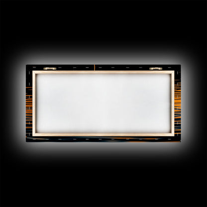 Abstract Wall Art, Ripples Art, Abstract Water Wall Decor, Vibrant Art, Panoramic Wall Decor, Canvas Print, Wall Art, Framed Canvas Art