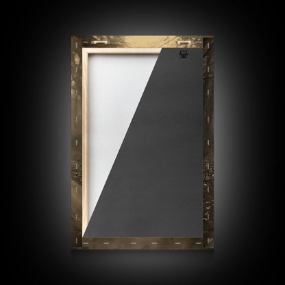 Black And White Art, Witch Wall Decor, Horror Art Print, Gothic Wall Art, Canvas Print, Wall Art, Vertical Print, Home Decor, Wall Decor