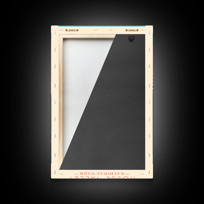 Kobuk Valley Nationalpark, Alaska Reisekunst, Nationalpark-Druck, Minimalistische Reisekunst, Landschaft im Midcentury Modern Retro-Stil