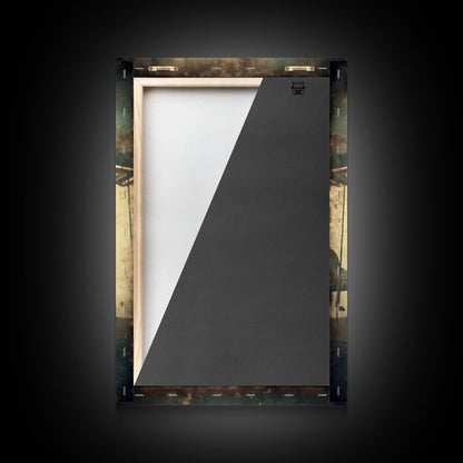 Carnival Art, Circus Print, Carousel Art Print, Canvas Print, Wall Hanging, Portrait Art, Spooky Room Decor, Entryway Prints, Home Wall Art