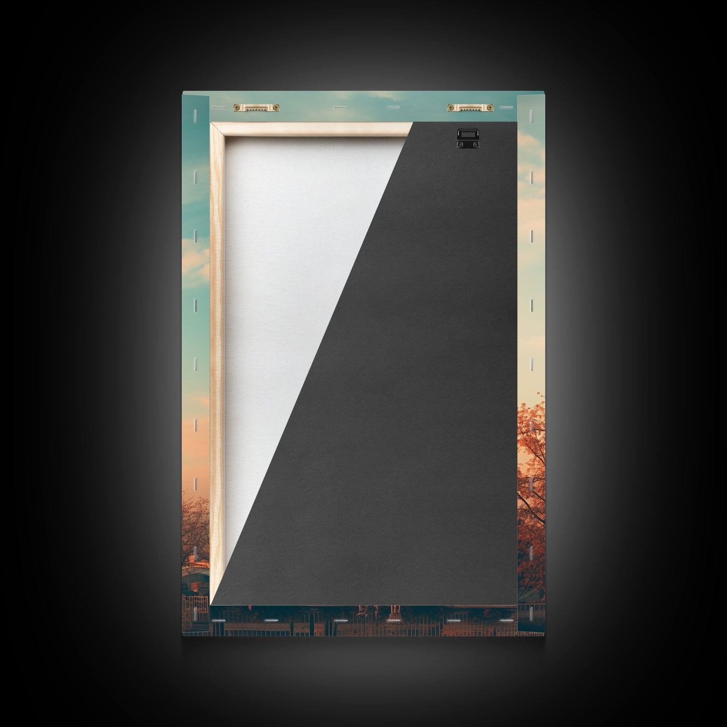 An Abandoned Ferris Wheel, Frames Canvas Print, Liminal Spaces, Abandoned Photography Wall Art Fine Art Print