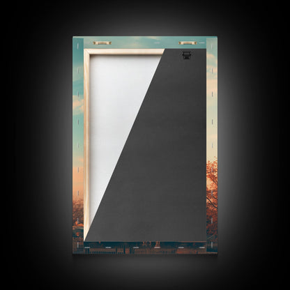 An Abandoned Ferris Wheel, Frames Canvas Print, Liminal Spaces, Abandoned Photography Wall Art Fine Art Print