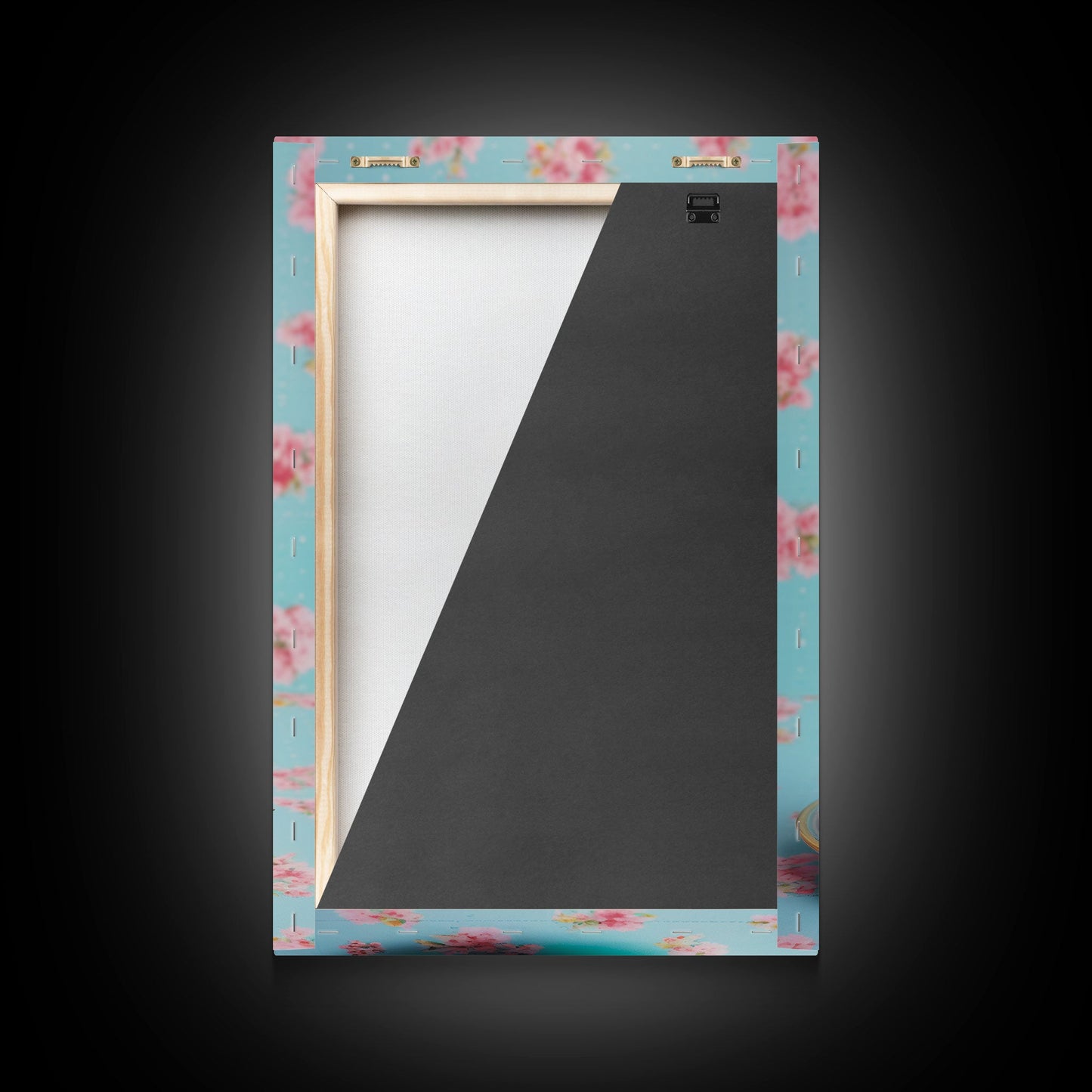 A Strawberry Sunday, Ice Cream Art, Framed Canvas Print, Ice Cream Parlor Decor, Icecream Shop Wall Art, MCM Style Decor, Kitchen decor