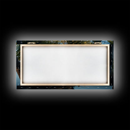 An Abandoned Canoe In The Florida Everglades - Florida Art - Framed Canvas Print - Liminal Spaces - Cool Wall Art - Eclectic Decor