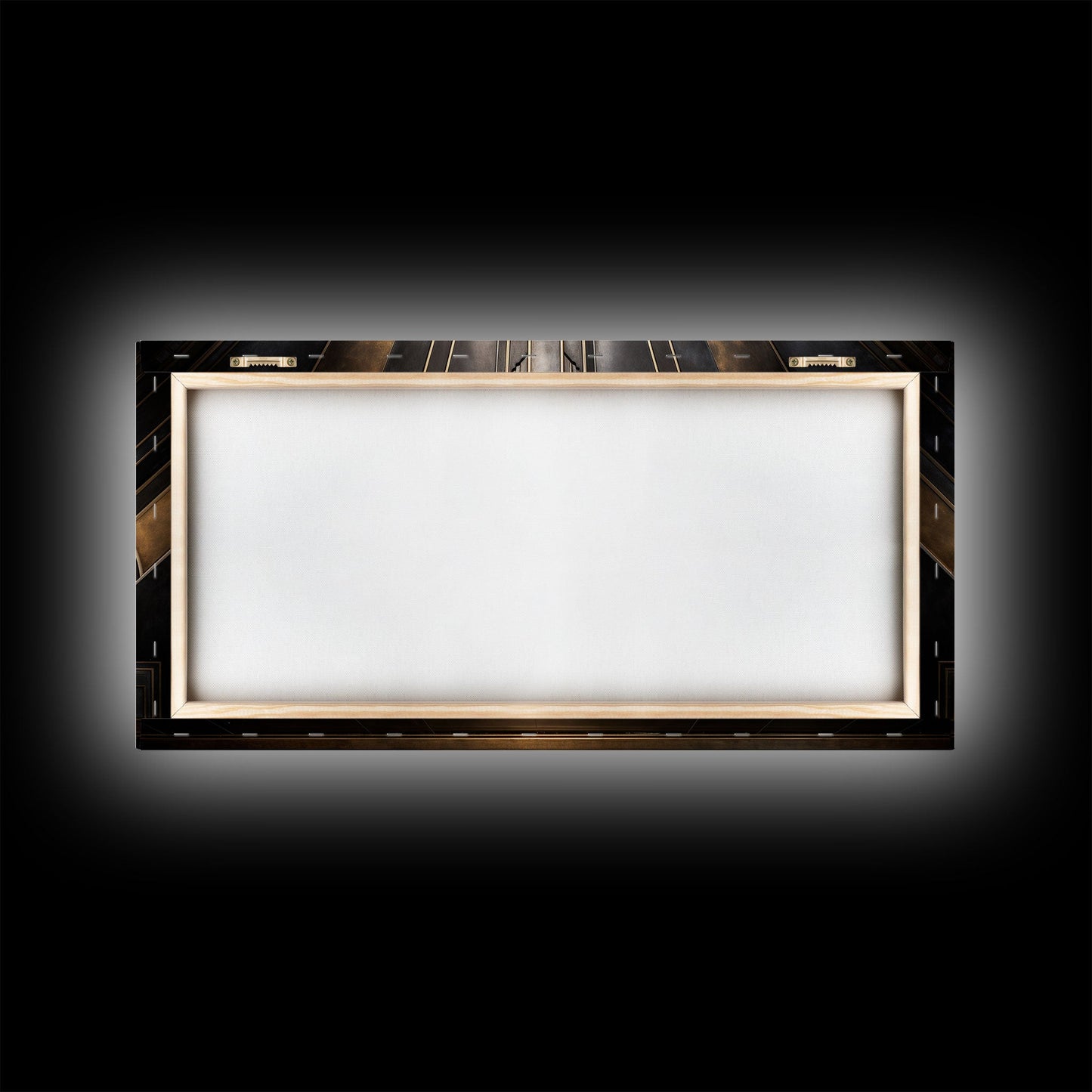 Black and Gold Art Deco Wall Art, Framed Canvas Print, 1920s Art Deco Print, Stylish Art Deco Canvas Poster, Framed or Unframed, Retro