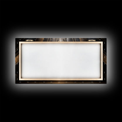 Black and Gold Art Deco Wall Art, Framed Canvas Print, 1920s Art Deco Print, Stylish Art Deco Canvas Poster, Framed or Unframed, Retro