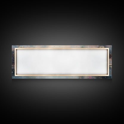 White Water Lilies Fantasy Decor, Framed Canvas Print, Ready To Hang, Floral Wall Art, Home Decor, Springtime Art, Farmhouse Art