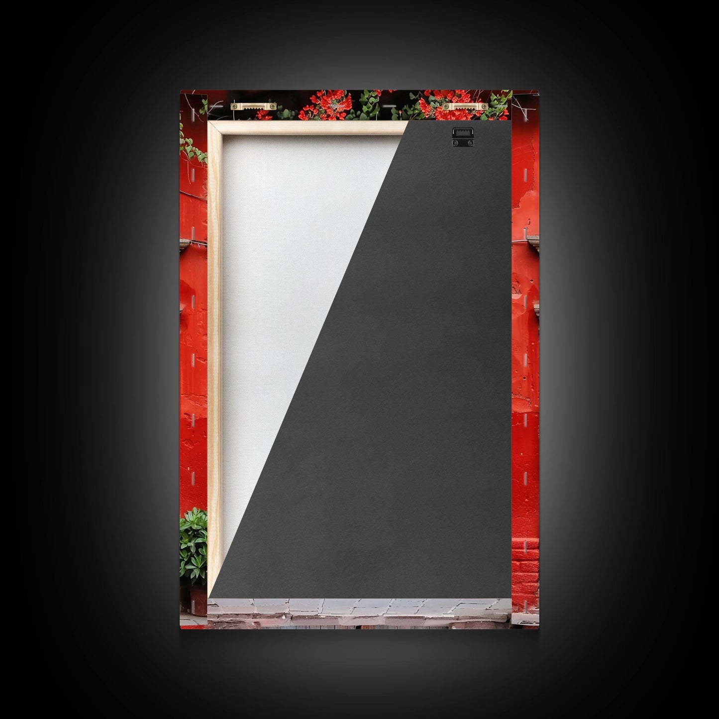 Change1 Indian Wall Art, Colorful Indian Doors, Framed Canvas Print, Painting Print, Traditional Hindu Architecture, Ready To Hang