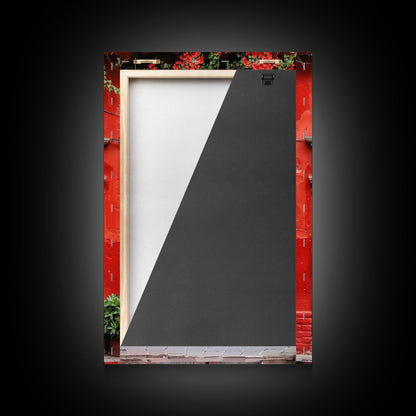 Change1 Indian Wall Art, Colorful Indian Doors, Framed Canvas Print, Painting Print, Traditional Hindu Architecture, Ready To Hang