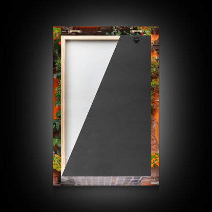 Change2 Indian Wall Art, Colorful Indian Doors, Framed Canvas Print, Painting Print, Traditional Hindu Architecture, Ready To Hang