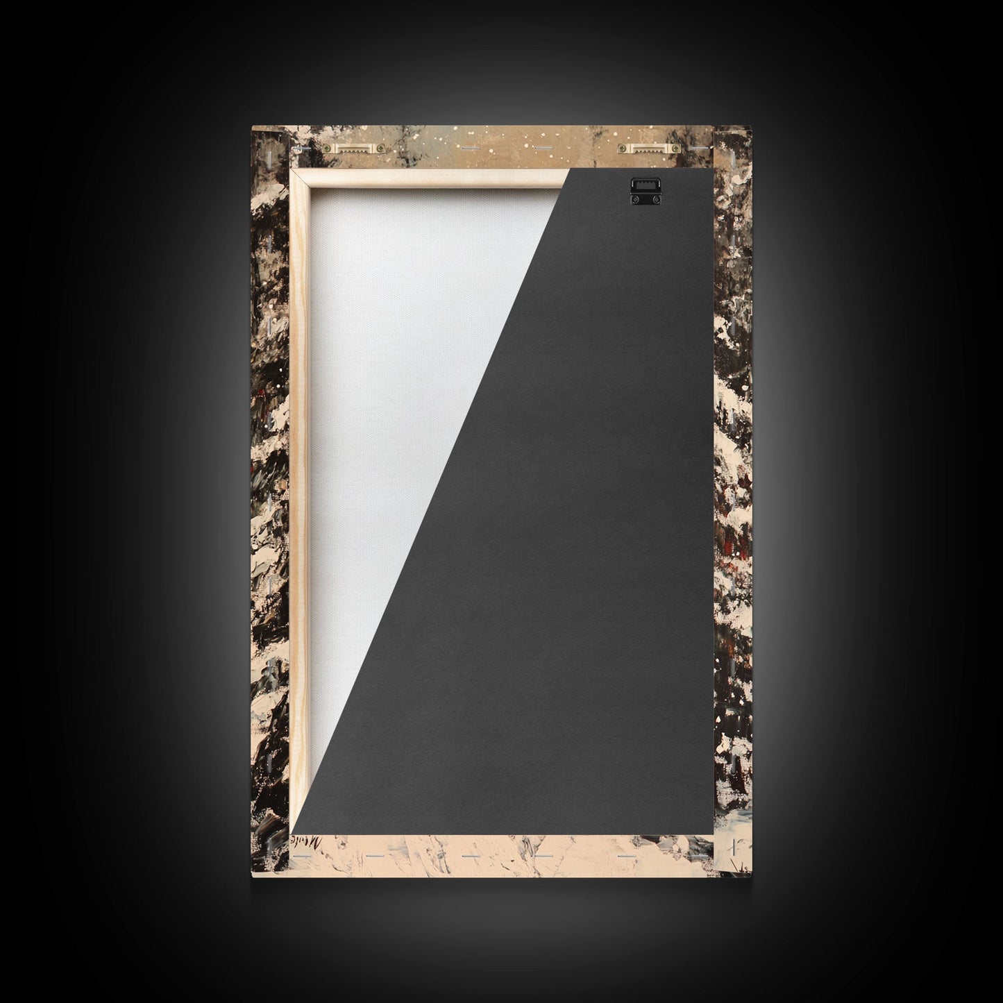 Cowboy on Horseback in Golden Autumn Trees Framed Canvas Print Rustic Christmas Wall Art Fall Decor Country Christmas Gift Seasonal Wall Art