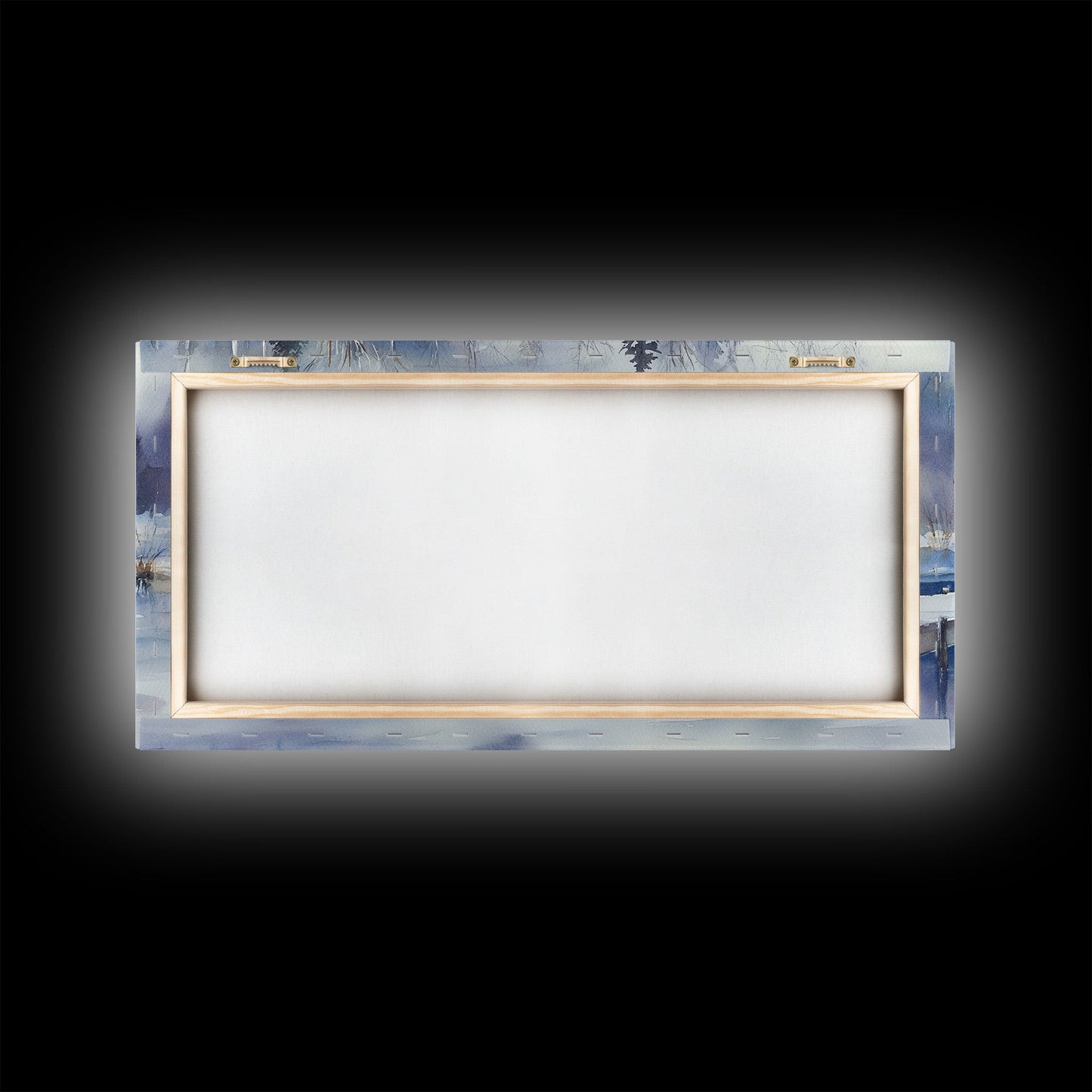 Christmas home decor, canvas print, winter landscape art, Christmas tree art, Christmas wall art, framed art, holiday wall art