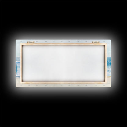 Christmas beach art, tropical Christmas decor, canvas print, Christmas wall art, beach Christmas decor, holiday wall art