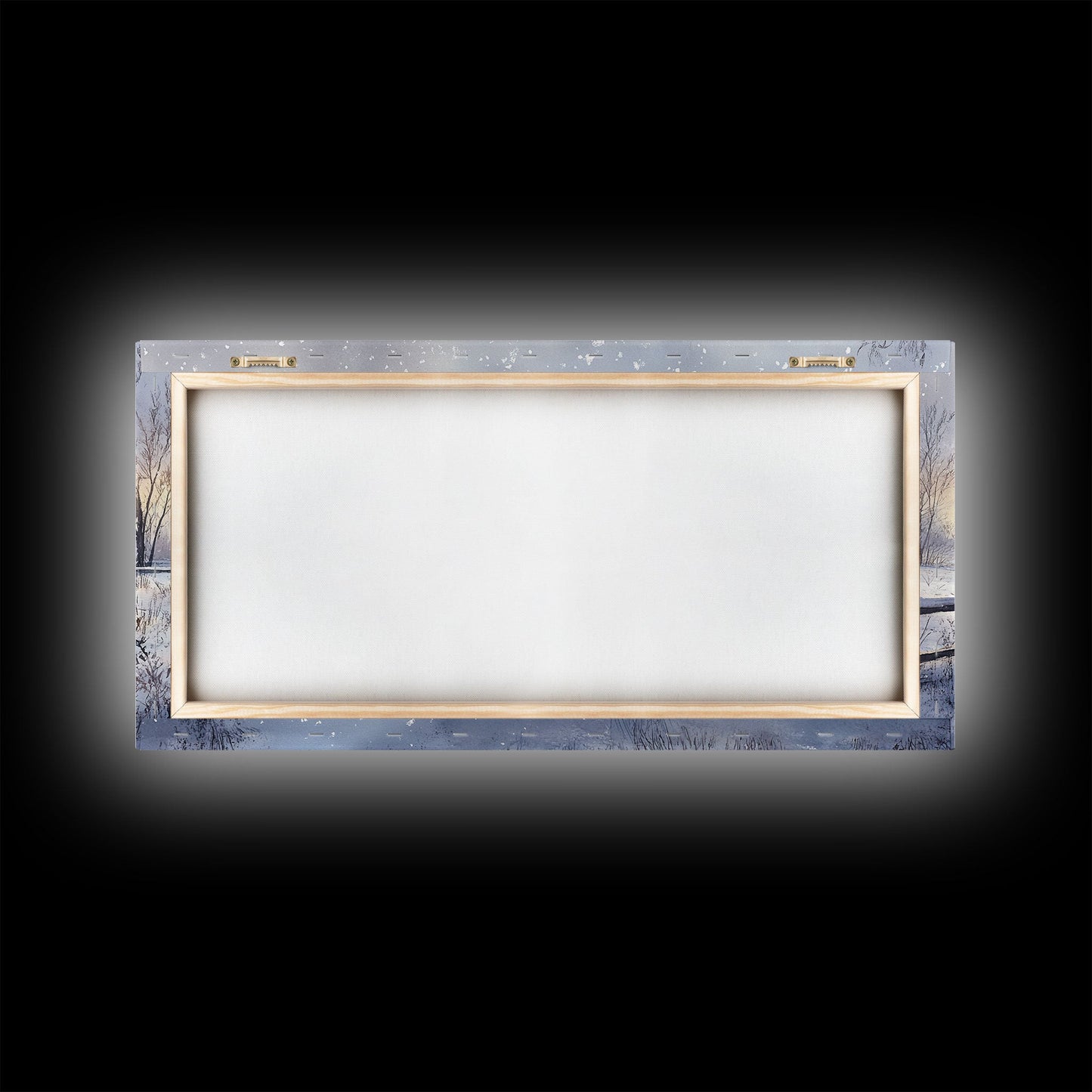 Rustic Barn in Winter Wonderland, Framed Canvas Print, Farmhouse Christmas Art, Christmas Wall Decor, Holiday Seasonal Wall Art, Gift Idea