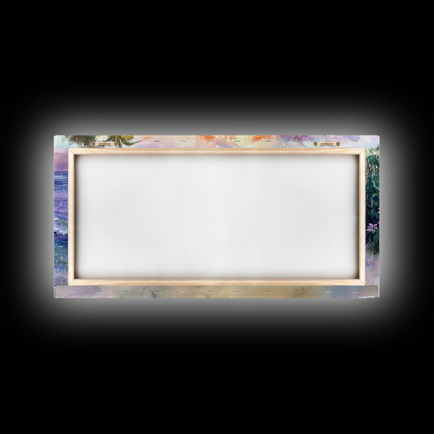 Christmas Surfboard Beach Decor Canvas Print | Tropical Coastal Christmas Art | Beach Christmas Wall Art | 2024 Holiday Decor | Gift Idea