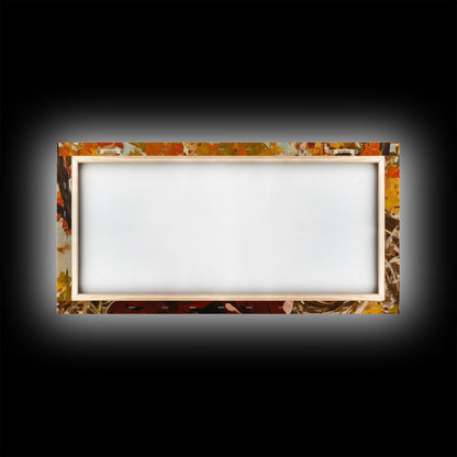 Cute Fall Cowgirl Amongst The Autumn Leaves, Gift or Autumn Decor, Perfect Addition to Home and Office Interiors