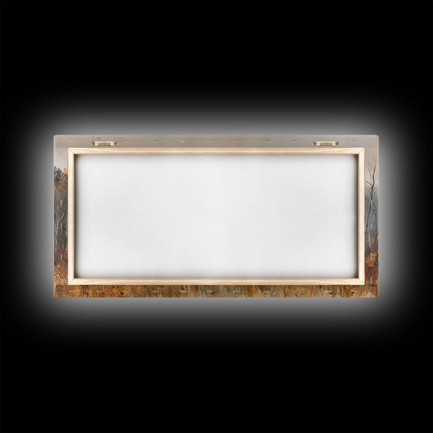 Early American Style Landscape Painting, Framed Canvas Print, Christmas Holiday Wall Art for Seasonal Winter Decor