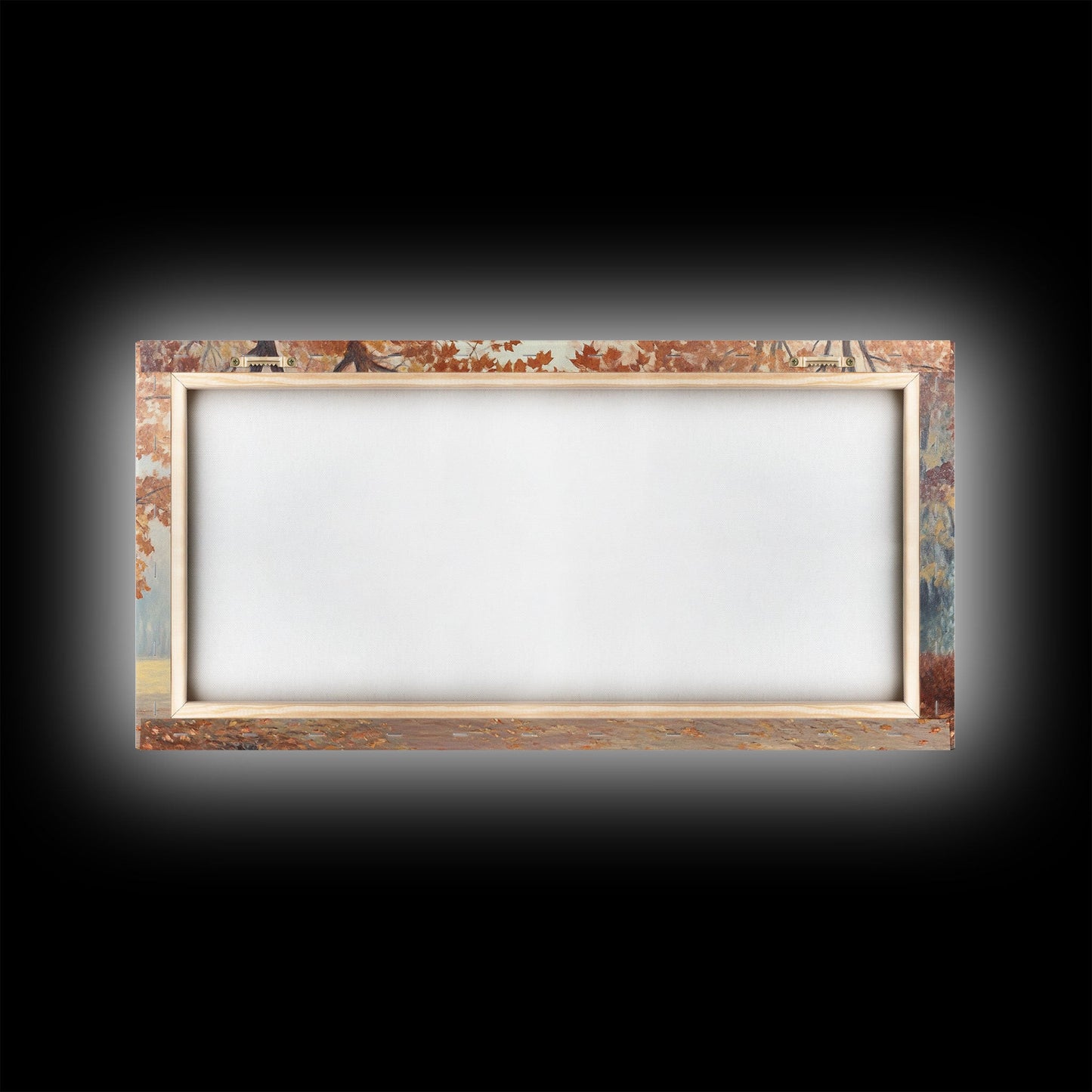 Elegant Christmas party with guests in formal attire by a Christmas tree Framed Canvas Print, holiday wall art for classy Christmas decor