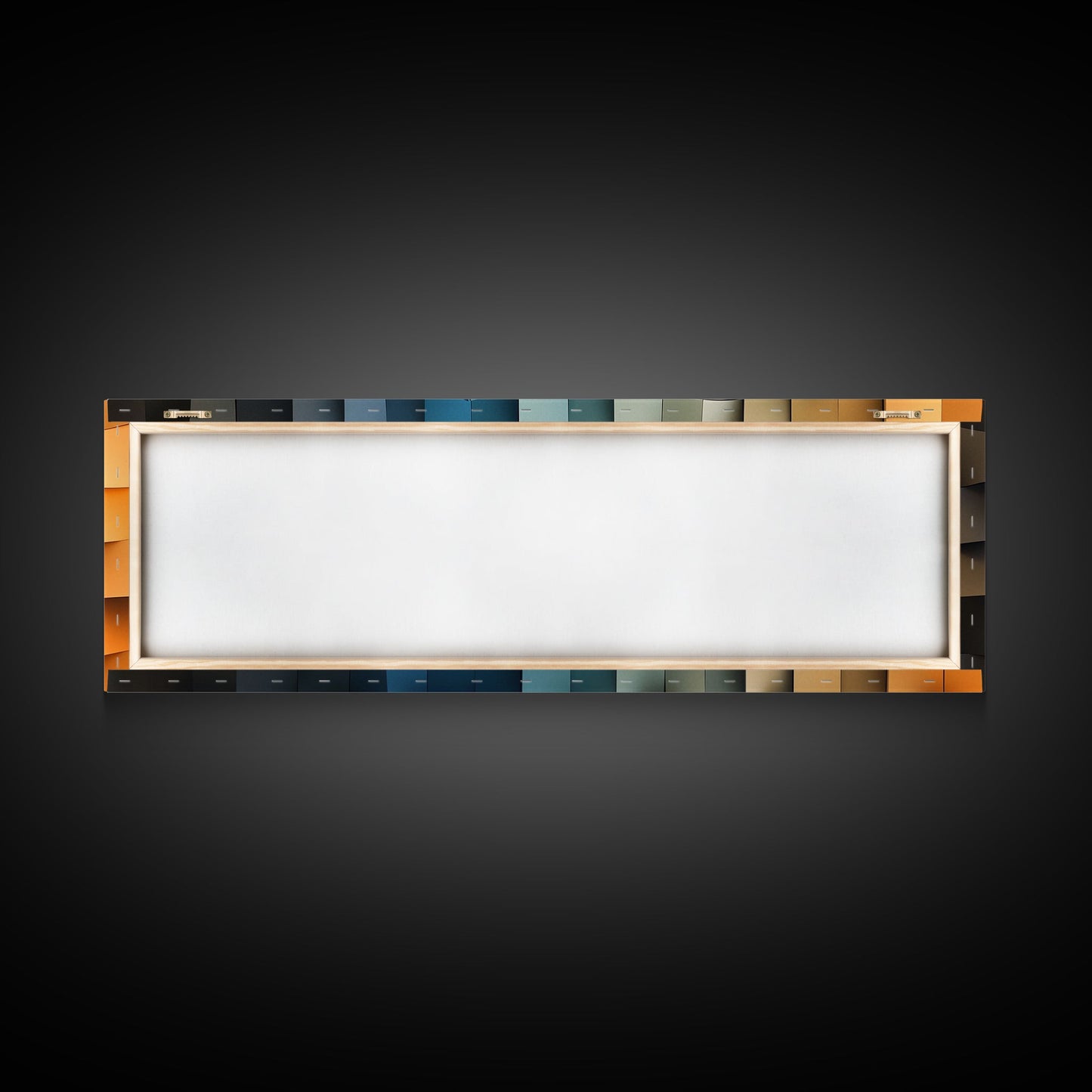 The Beach in my Dreams - Framed Canvas Print - Abstract Geometric Patterns Wall Art