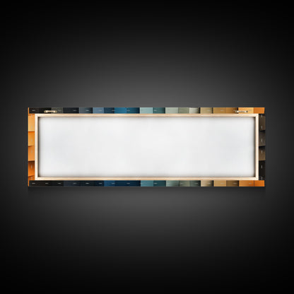 The Beach in my Dreams - Framed Canvas Print - Abstract Geometric Patterns Wall Art