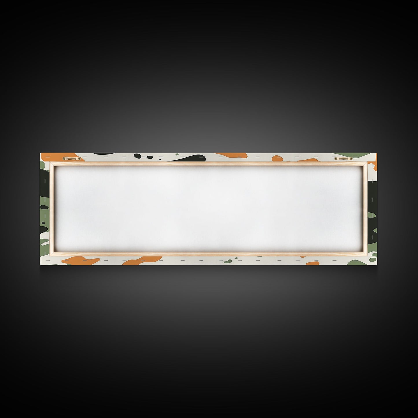 Camoflage, Camo Pattern Wall Art, Framed Canvas Print, Farmhouse Abstract Wall Art, Extra Wide Oversized Wall Art, Cammy Home Decor