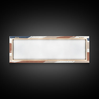 MCM Artwork - Abstract Art - Framed Canvas Print - Wood Framed Mid Century Modern Art - Large Geometric Art, Paint Splotches