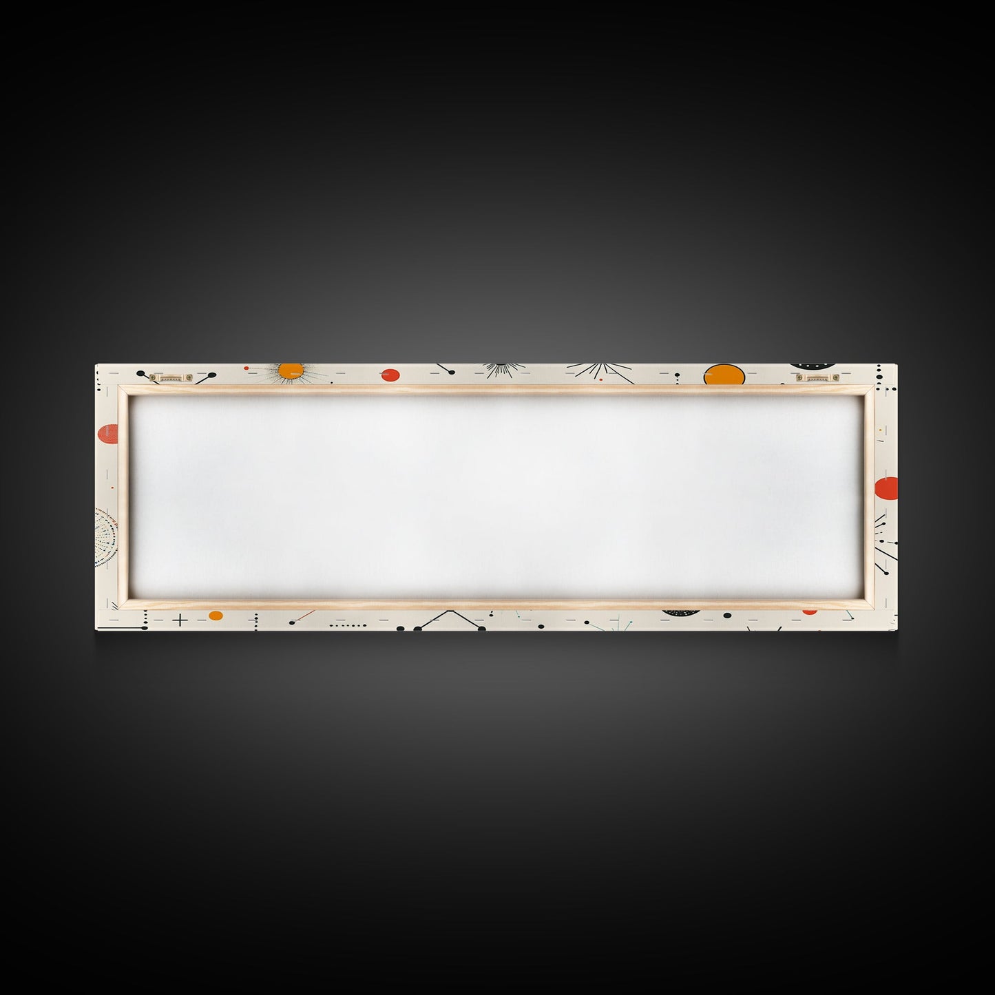 Retro Star Pattern Wall Art Print, Canvas Print, Trendy Art, Eclectic / Kitsch Decor, Midcentury Modern Nursery Decor, Cute Art for Kid's Room