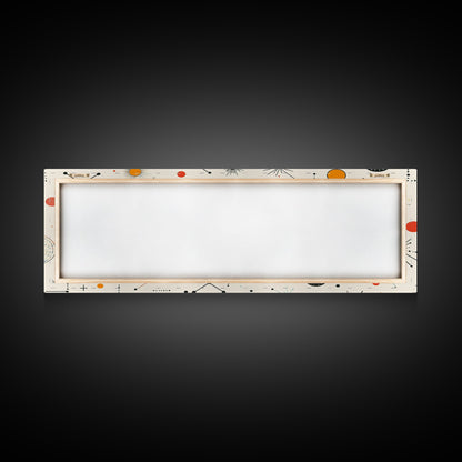 Retro Star Pattern Wall Art Print, Canvas Print, Trendy Art, Eclectic / Kitsch Decor, Midcentury Modern Nursery Decor, Cute Art for Kid's Room