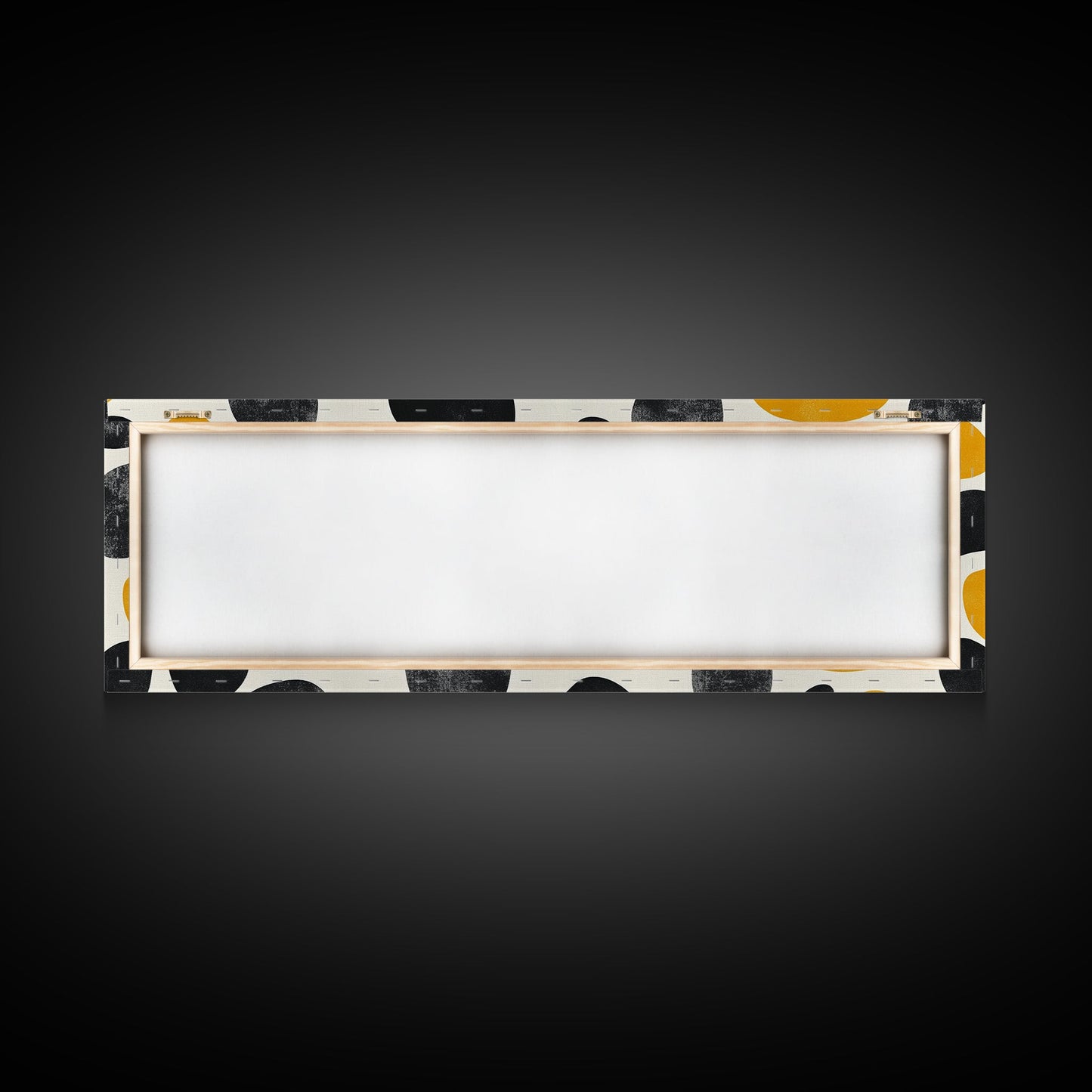 Stones In A River Bed, Frames Canvas Print, Black, Gold and White Abstract Painting Print, Modern Home Decor, Mid Century Modern Wall Art