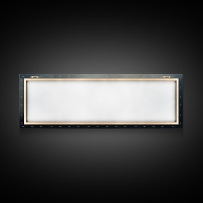 Clouds Over a Stormy Sea, Landscape Oil Painting Print, Panoramic Wall Art, Nature Framed Gallery Art For Living Room Ready To Hang