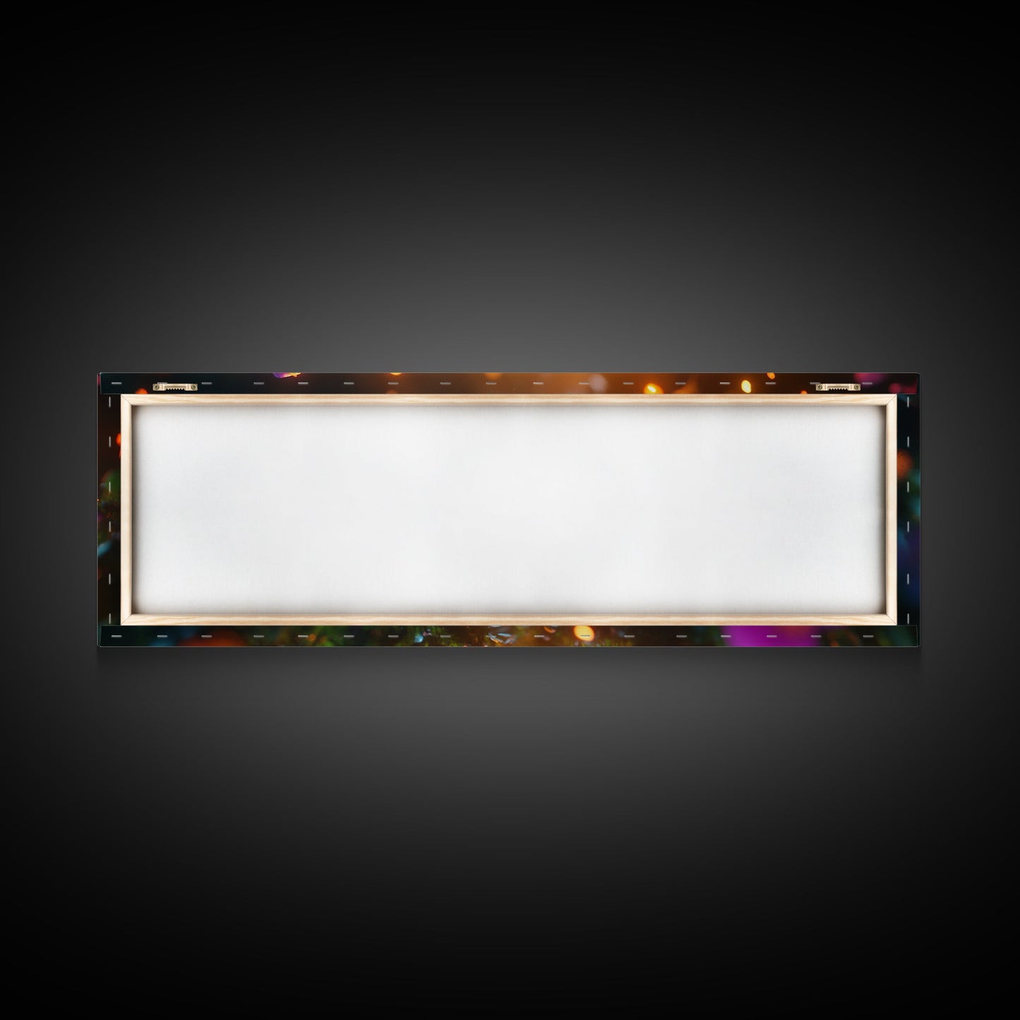 Beautiful 3D Rendered Flower Canvas Print, Wild Flowers In The Morning Dew at Sunset, Panoramic Extra Wide Wall Art