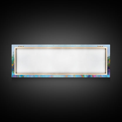 Abstract Landscape Painting Print, Panoramic, Surreal Art, Oversized Wide / Horizontal Fantasy Wall Art