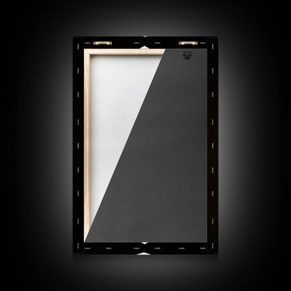 White Diamonds Geometric Aztec Terracota Canvas Print, Modern Farmhouse, Southwestern Art, Arizona Art, Black and White Wall Art