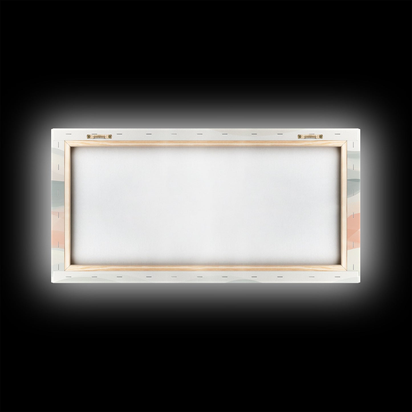 Retro Wall Art MCM Inspired Abstract Art, Mid-Century Modern Art, Retro Geometric Art, Ocean Waves, Modern Abstract Pastel Painting