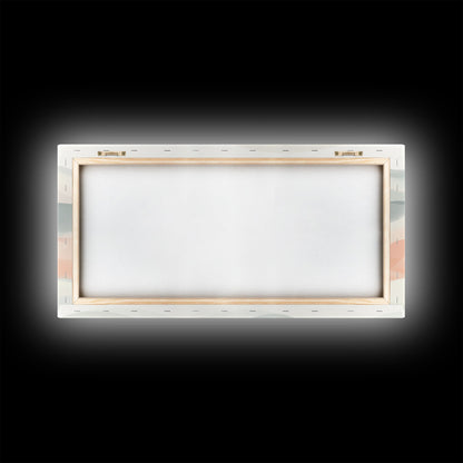 Retro Wall Art MCM Inspired Abstract Art, Mid-Century Modern Art, Retro Geometric Art, Ocean Waves, Modern Abstract Pastel Painting