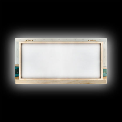 Beautiful Sunset Landscape Painting Print, Minimalist Decor, Eclectic Boho or Kitsch Wall Art