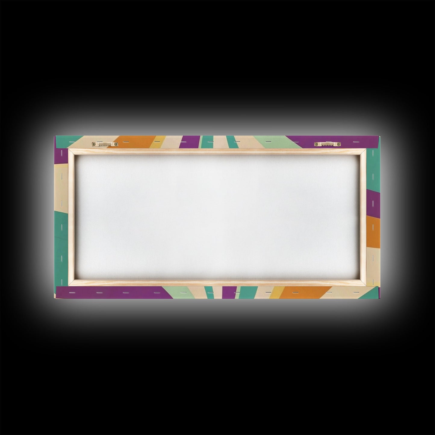 NuevArt Framed Canvas Print Wall Art MCM Mid Century Modern Canvas Print Abstract Shapes Illustration Mid Century Modern Wall Art