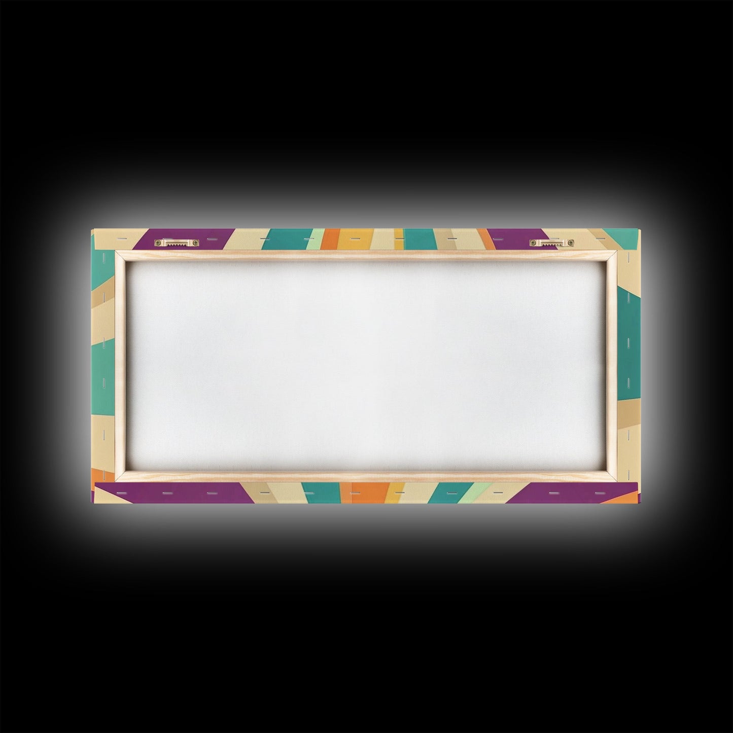 Mid Cenutry Modern Canvas Print Colorful Wall Art Retro 1950s Style Home Decor Above Sofa Living Room Wall Art