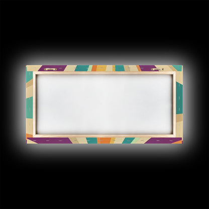 Mid Cenutry Modern Canvas Print Colorful Wall Art Retro 1950s Style Home Decor Above Sofa Living Room Wall Art