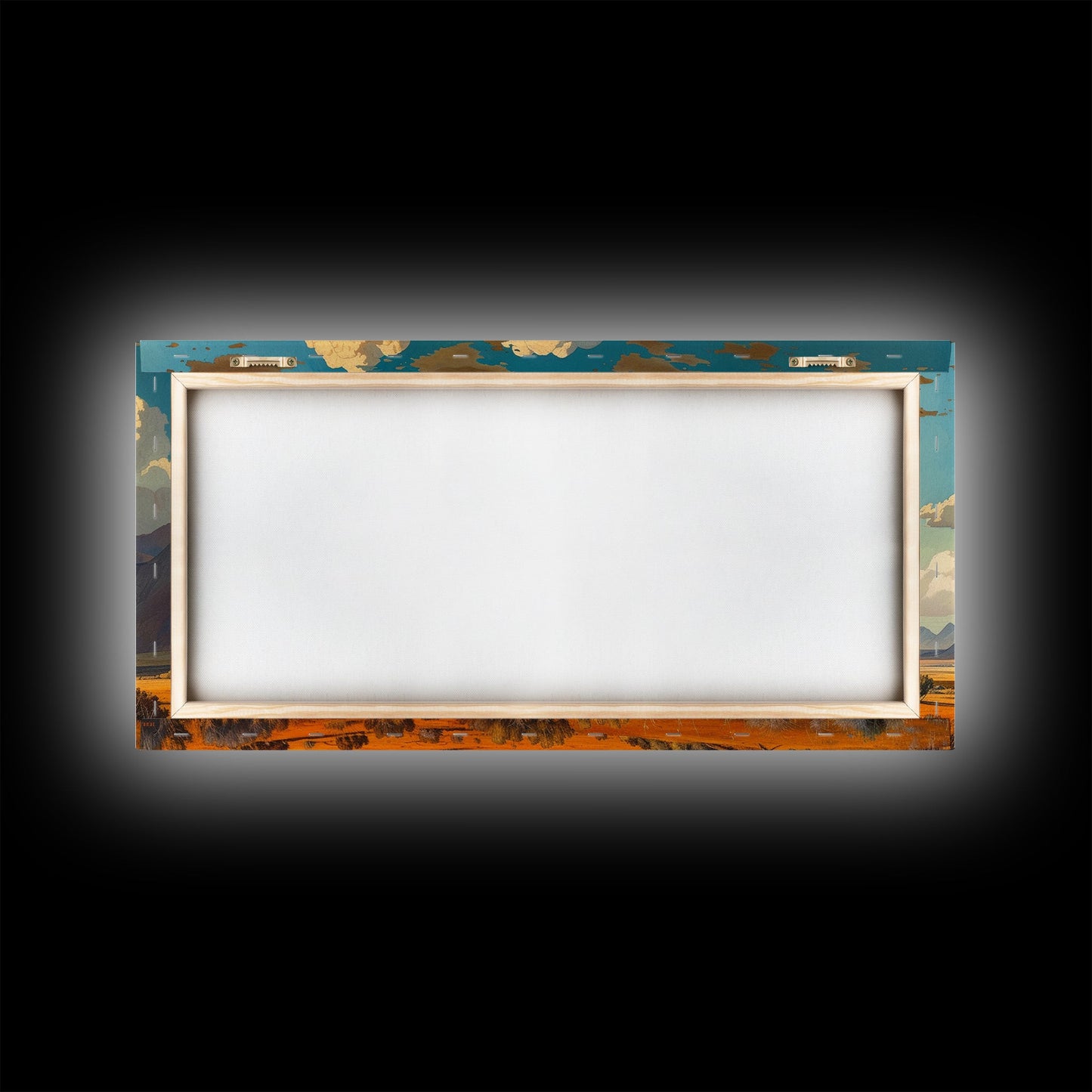 Home On The Mountains Framed Canvas Print, Southwestern Wall Art, Beautiful Home Decor For Above Sofa Or Couch, Rustic Farmhouse Art