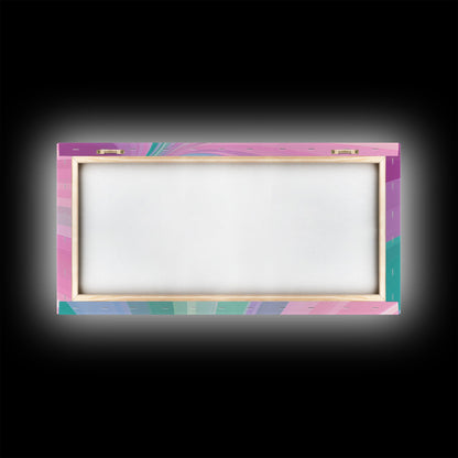 Pink and Green MCM Mid Century Modern Abstract Wall Art, 1950s Art, Retro Home Decor