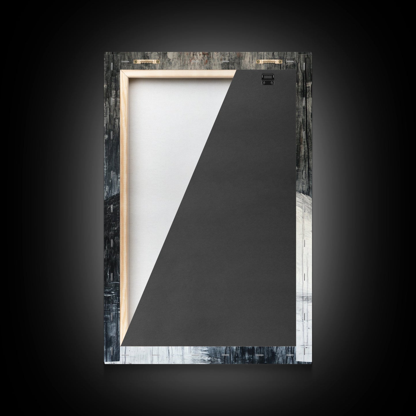 Two Swans in Love, Framed Canvas Print, Goth Decor, Wedding Gift Idea, Engagement Gift, Gift For Couples, Swan Painting, Swan Art