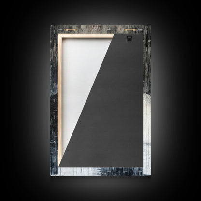 Two Swans in Love, Framed Canvas Print, Goth Decor, Wedding Gift Idea, Engagement Gift, Gift For Couples, Swan Painting, Swan Art