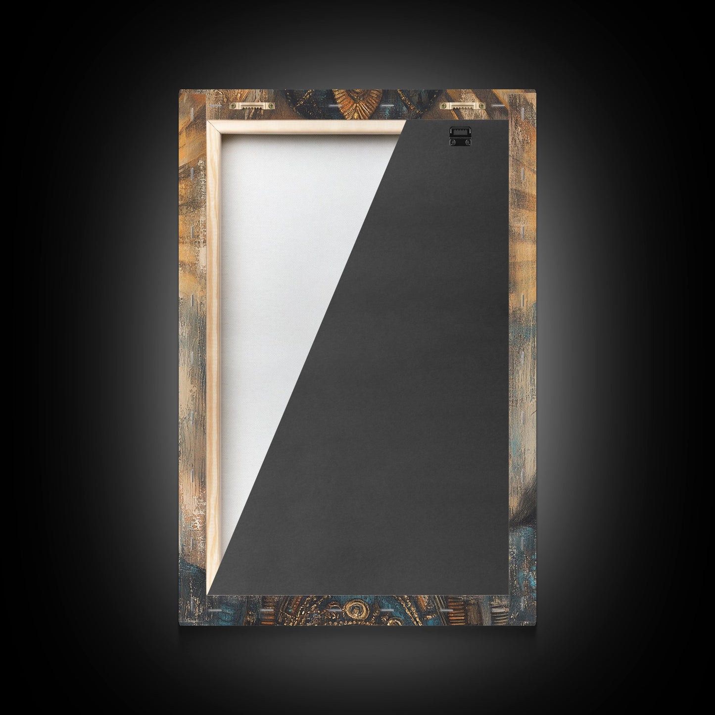 Madhubani Wall Art, Framed Canvas Print, Madhubani Style Decor, Madhubani Painting, Krishna Art