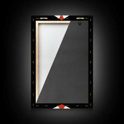 Retro Mid-Century Modern Diamond Art Canvas Print, MCM Style Home Decor