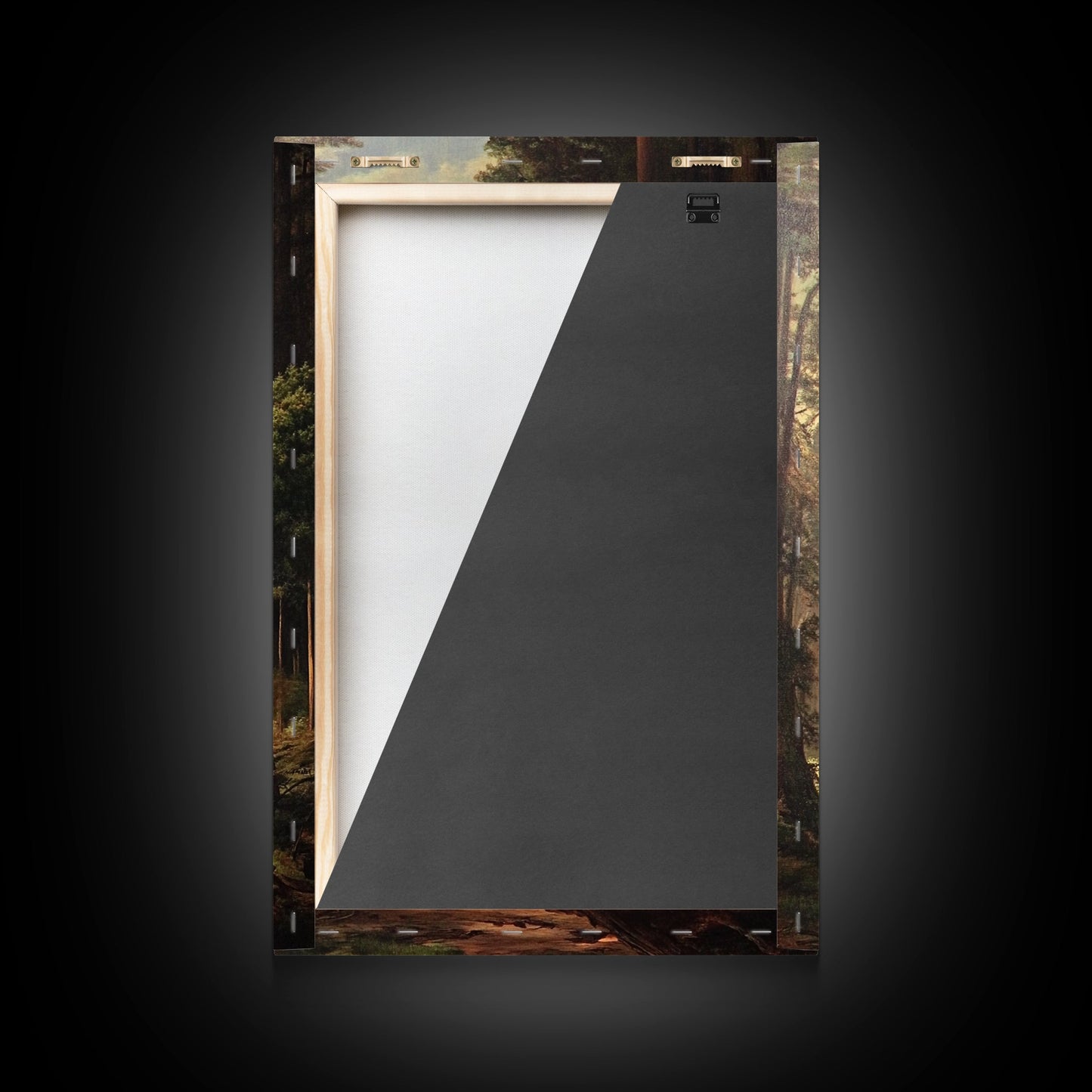 Ancient California Redwoods Framed Canvas Print, Fantasy Painting, Fantasy Wall Art, Beautiful California Wall Art