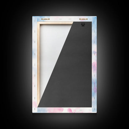 Pink Lipstick Framed Canvas Print, Preppy Dorm Room Decor, Makeup Wall Art, Girl's Dorm Room Wall Art, Preppy Art, Preppy Style Decor